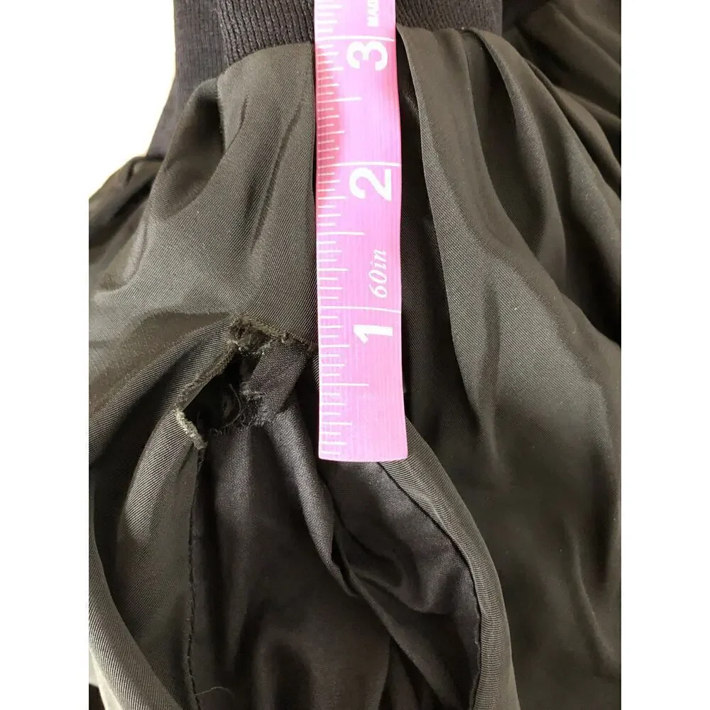 Derek Lam 10 Crosby Dune Balloon Dress One Shoulder Midi Black L